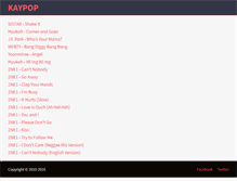 Tablet Screenshot of kaypop.com